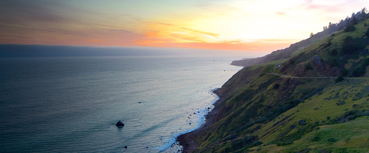 Sonoma Valley featuring general coastal views and a sunset