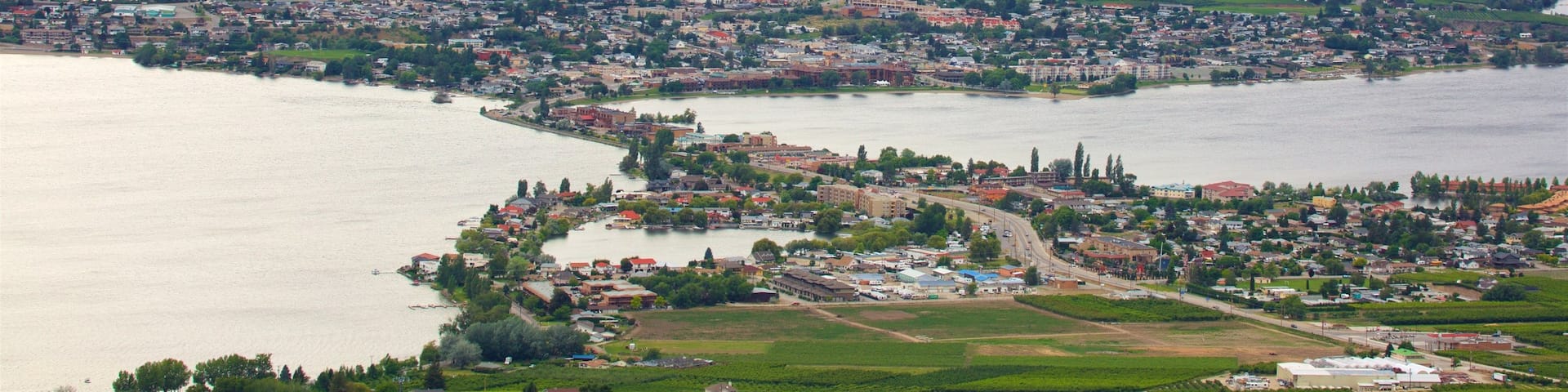 Osoyoos which includes a small town or village, tranquil scenes and a lake or waterhole