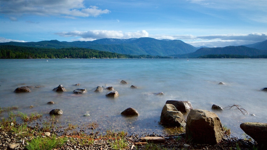 Sproat Lake Petroglyphs which includes a lake or waterhole and a pebble beach