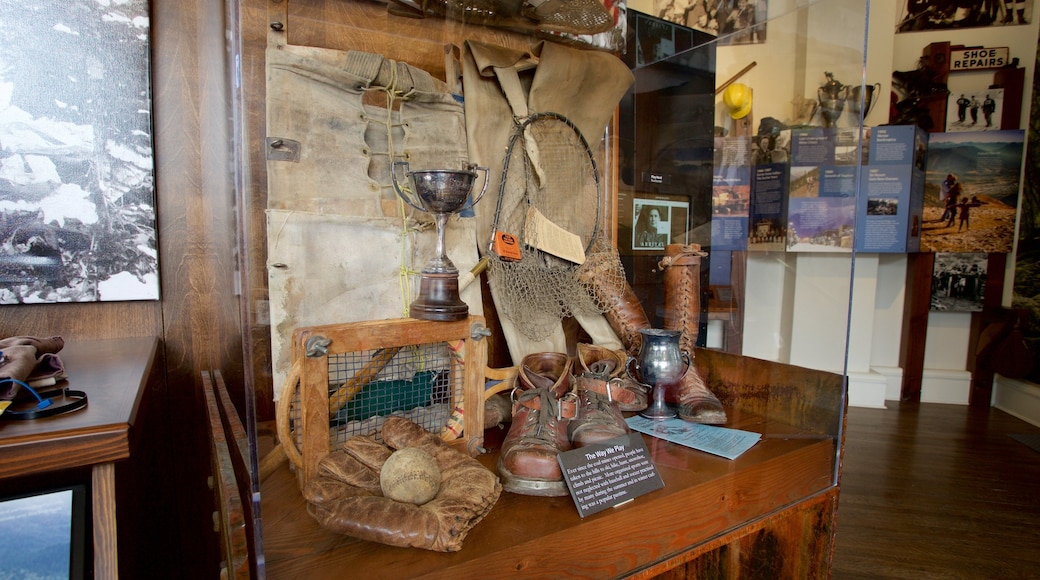 Fernie and District Museum featuring interior views and heritage elements