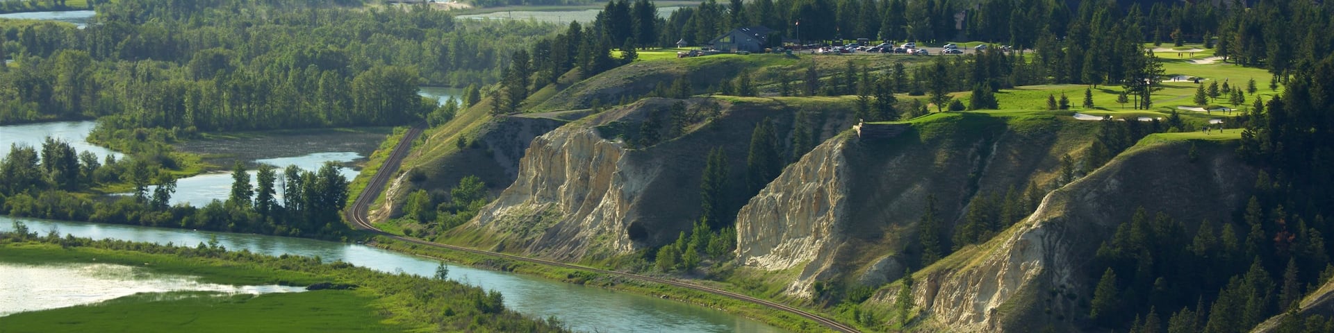 Radium Hot Springs featuring tranquil scenes and a river or creek
