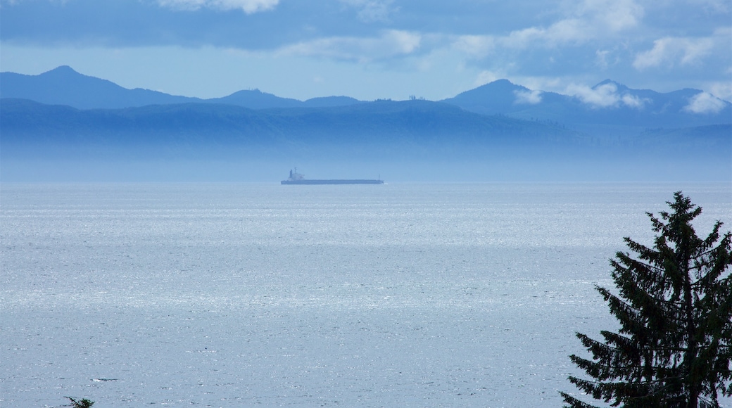 Sooke featuring a lake or waterhole and mist or fog