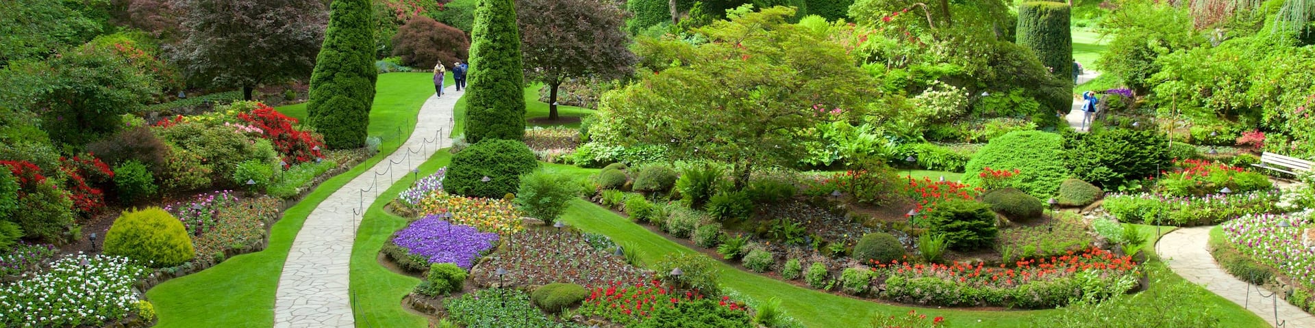 ブッチャート ガーデン フィーチャー 花 と 庭園