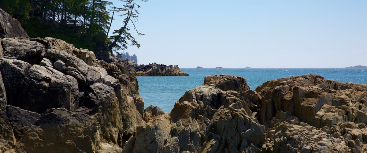 Tonquin Park featuring general coastal views and rugged coastline