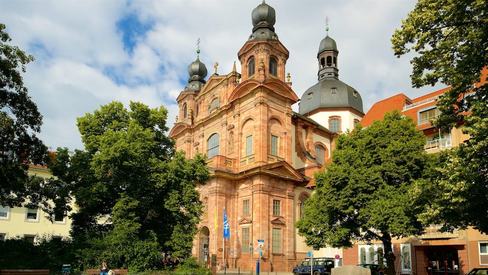 Mannheim Jesuit Church showing heritage elements
