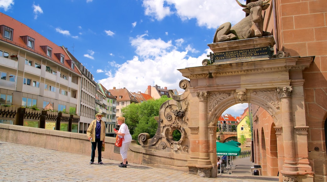 Fleischbrucke featuring heritage elements as well as a couple