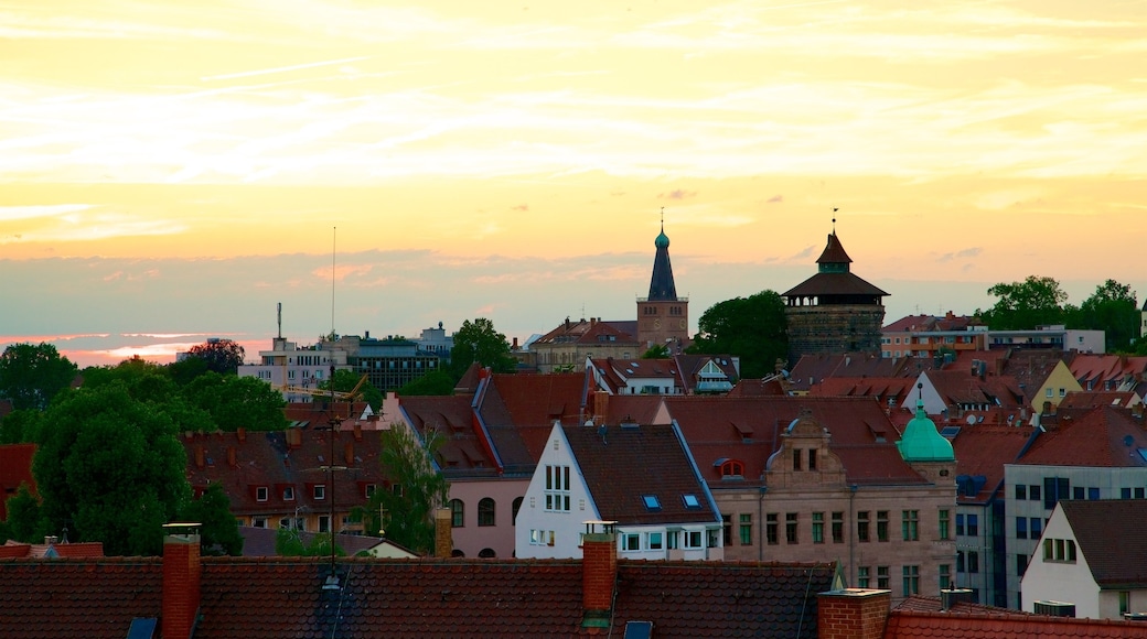 Middle Franconia featuring a sunset, a city and landscape views