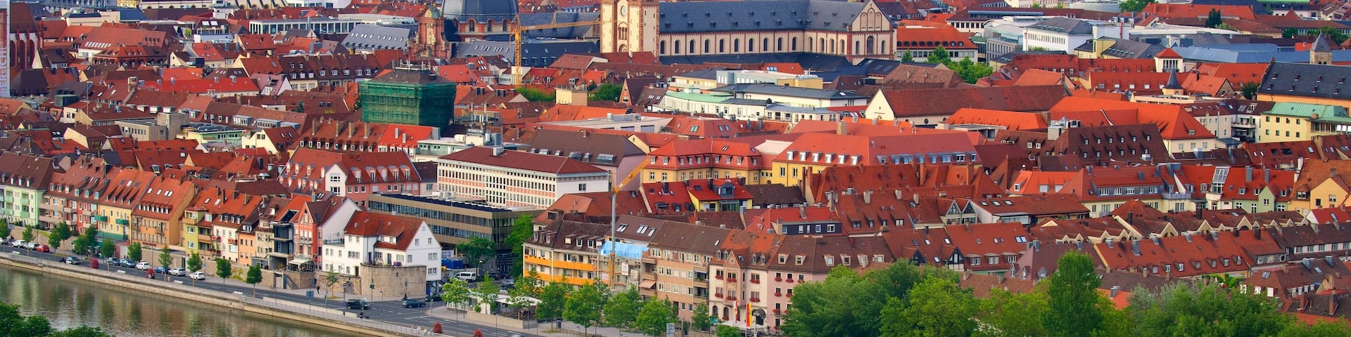 Würzburg mit einem Stadt, Fluss oder Bach und Geschichtliches