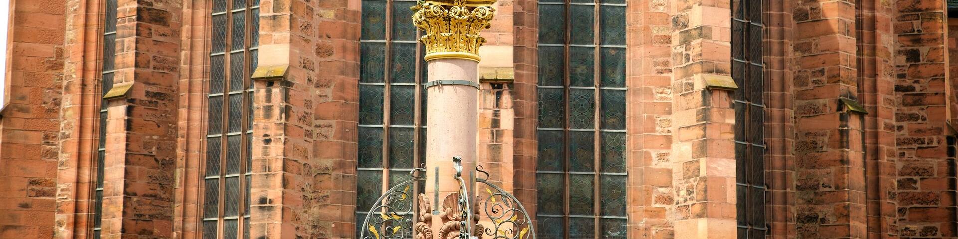 Heidelberg Church of the Holy Spirit showing heritage elements and a statue or sculpture