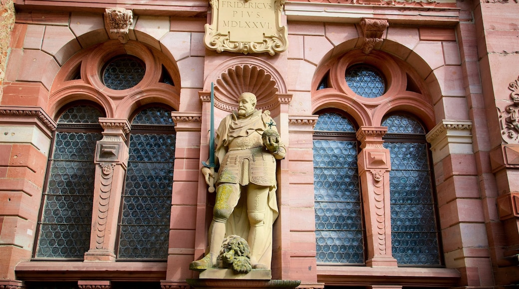 Heidelberg Castle showing heritage elements