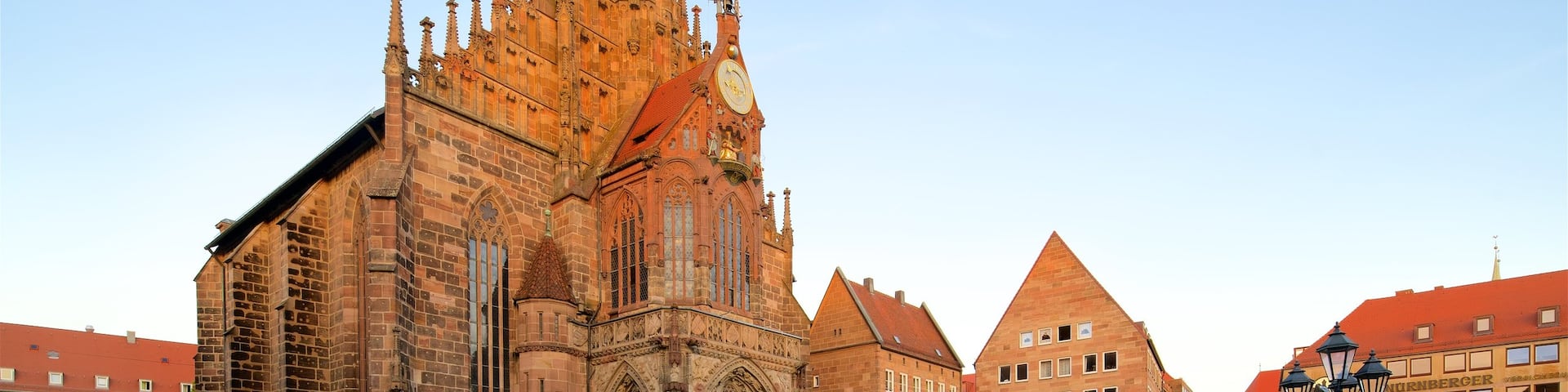 Frauenkirche showing heritage architecture, a church or cathedral and a square or plaza
