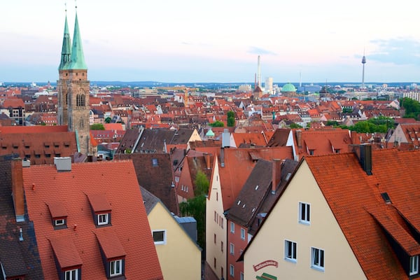 Nürnberger Burg mit einem Geschichtliches und Stadt