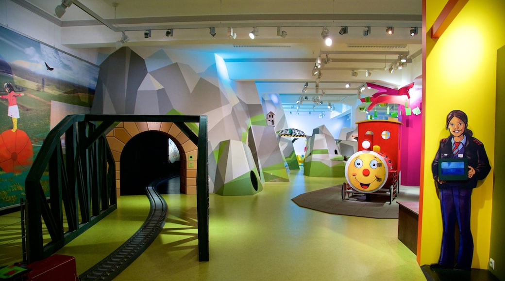 German National Railway Museum showing interior views