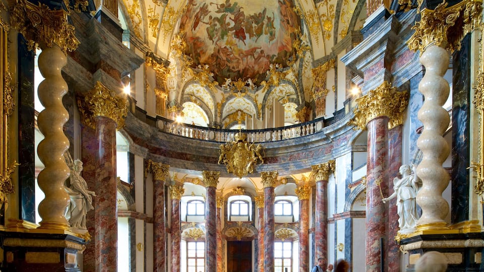 Wuerzburg Residence showing art, interior views and heritage elements