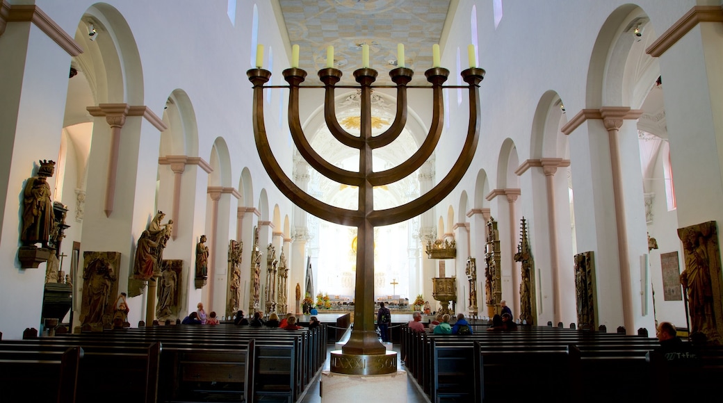 Wuerzburg Cathedral which includes a church or cathedral, heritage elements and interior views