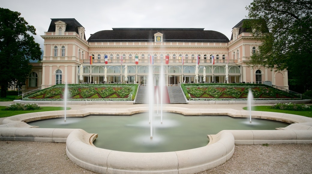 Bad Ischl showing heritage architecture, a fountain and a garden