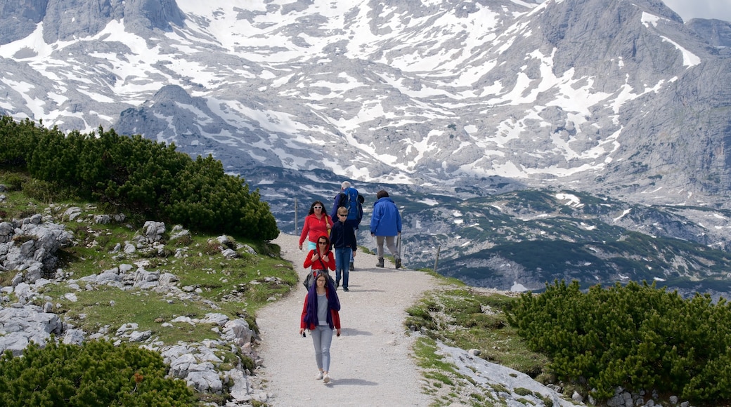 Hallstatt das einen Wandern oder Spazieren, Berge und Schnee