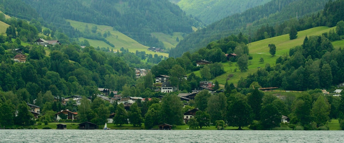 Krimml featuring landscape views, mist or fog and tranquil scenes
