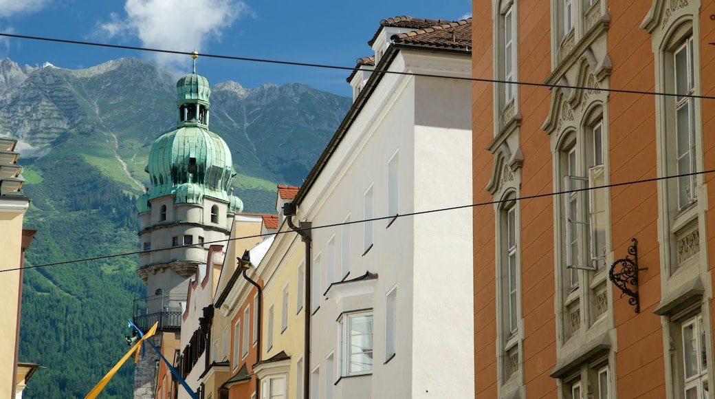 City Tower which includes heritage architecture and tranquil scenes