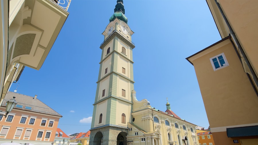 Klagenfurt am Woerthersee which includes heritage elements