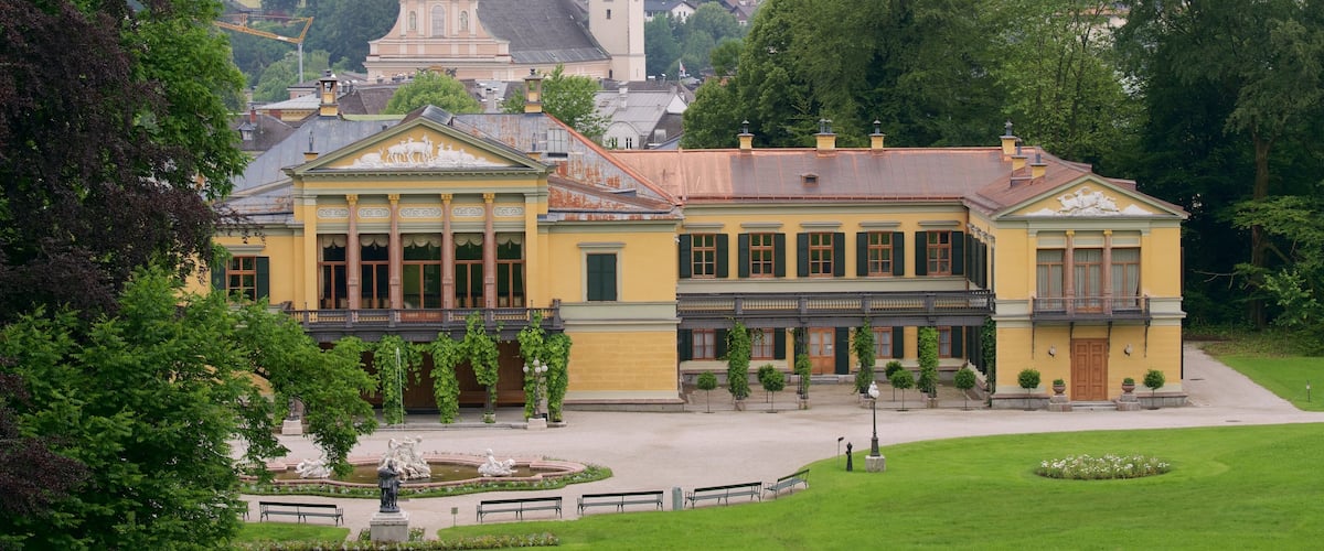Bad Ischl featuring heritage architecture, a park and tranquil scenes