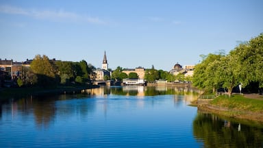Karlstad which includes a river or creek and a small town or village