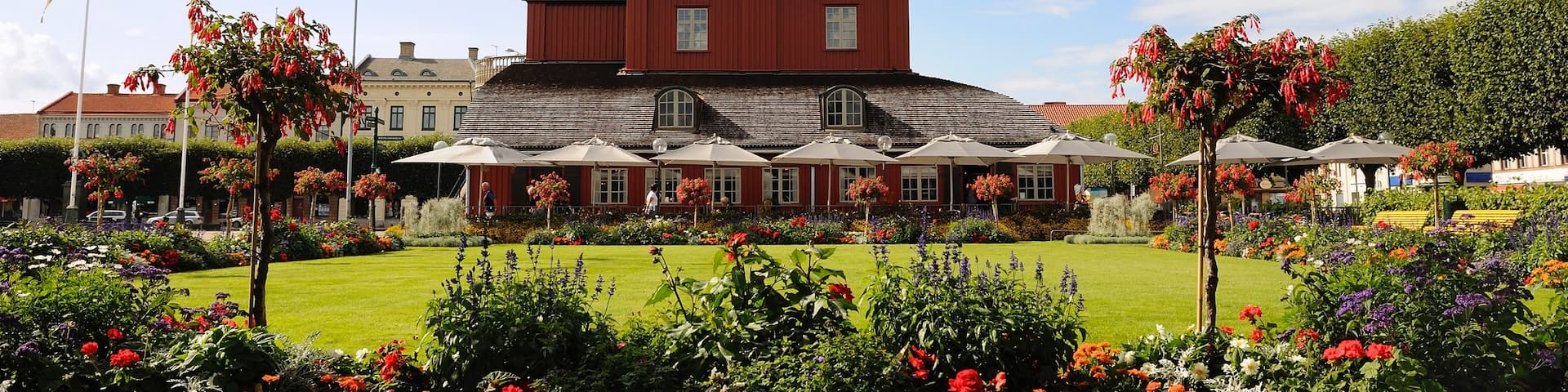 Lidköping showing a park