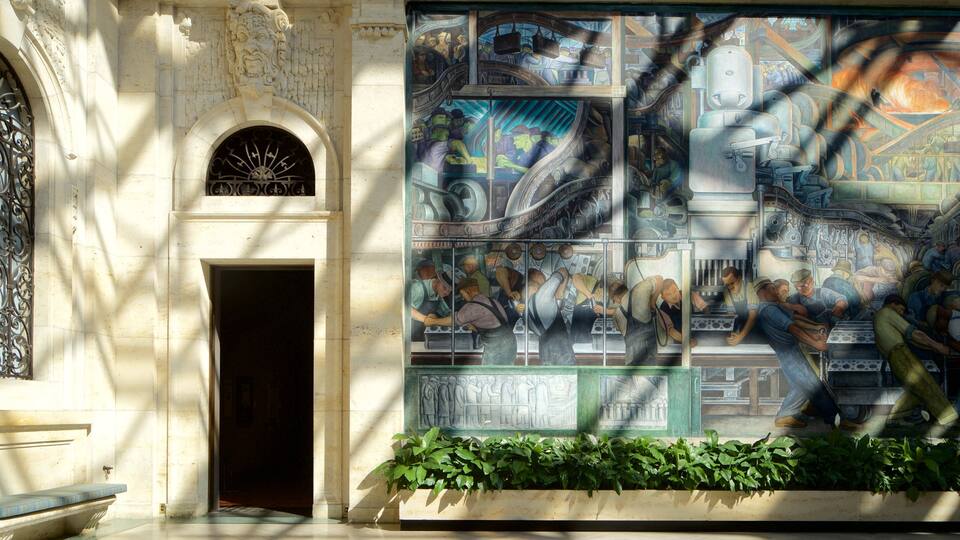 Kunstinstituut van Detroit toont interieur en historisch erfgoed