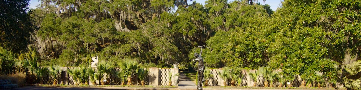 Myrtle Beach welches beinhaltet Landschaften, Teich und Garten