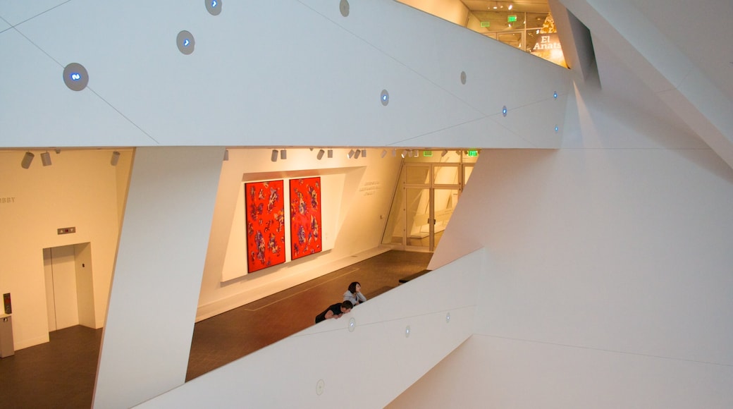 Denver Art Museum showing interior views and art