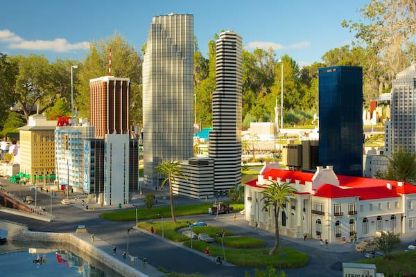 Legoland Florida which includes a pond, a river or creek and a park