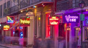 Louisiane montrant bar, shopping et scènes de nuit