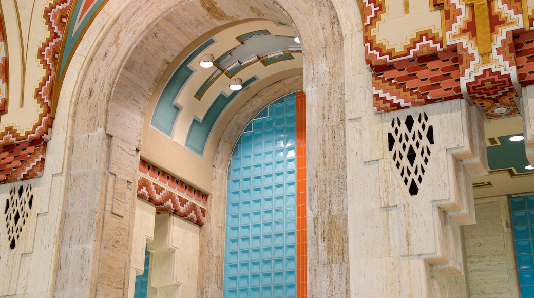 Guardian Building showing heritage elements and interior views