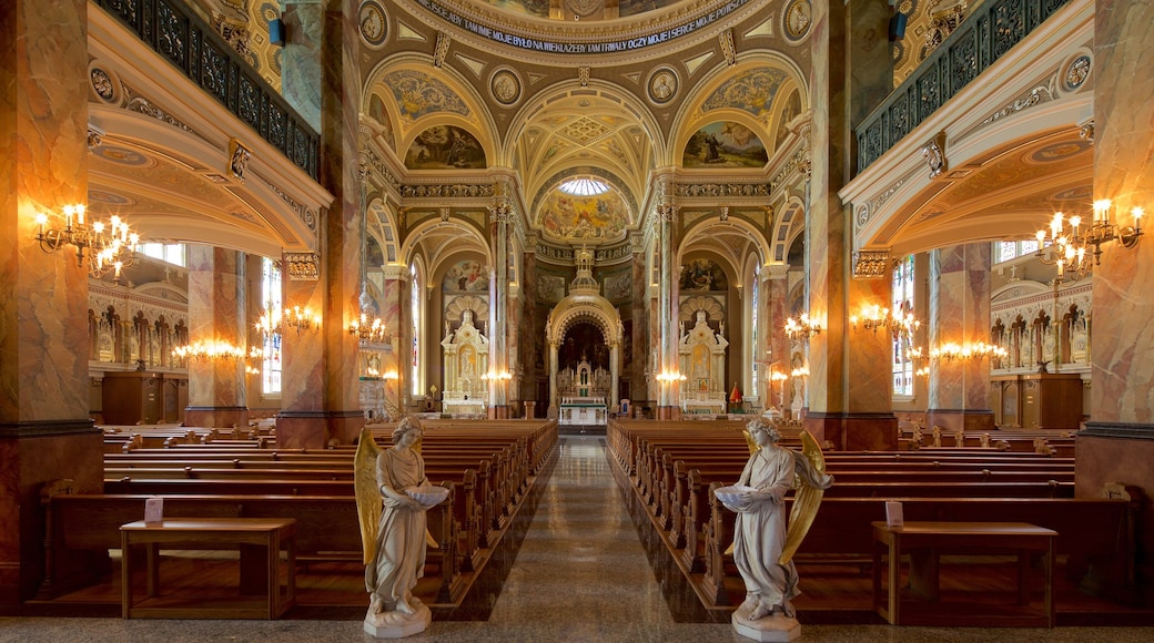 Basilica of Saint Josaphat presenterar religiösa aspekter, historiska element och interiörer