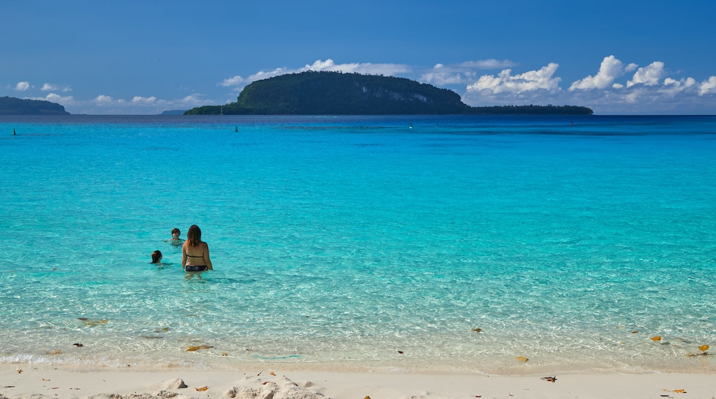 Espiritu Santo qui includes vues littorales, plage de sable et baignade