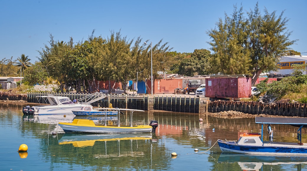 Luganville featuring a bay or harbor