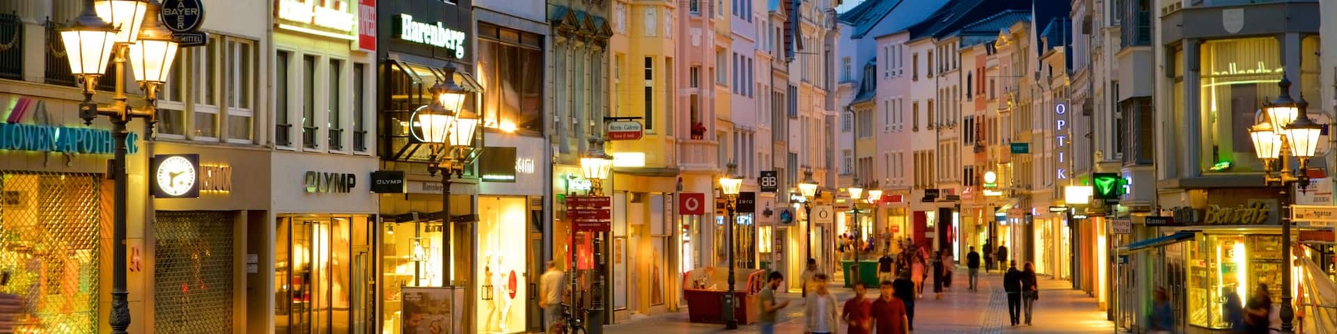 Bonner Marktplatz das einen bei Nacht