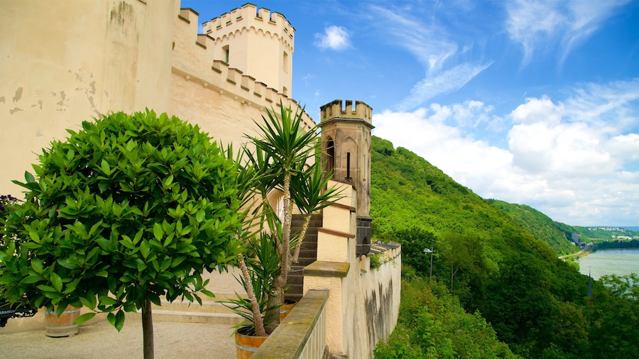 Stolzenfels Castle which includes tranquil scenes and heritage architecture