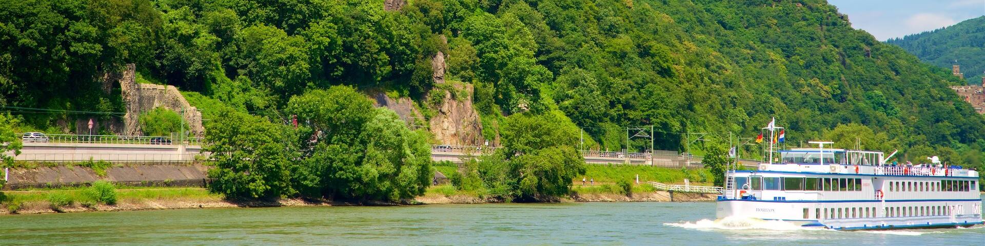 Reichenstein Castle which includes a castle, cruising and a river or creek