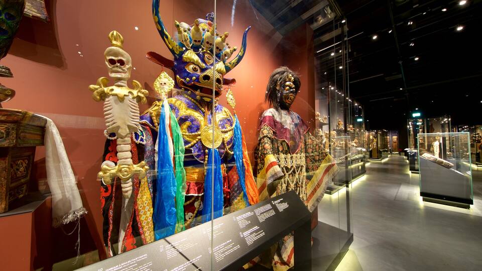 Museum of Ethnography Geneva showing heritage elements and interior views