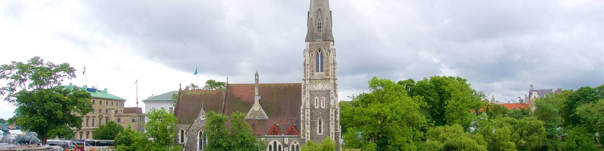 St. Alban\'s Church showing a river or creek