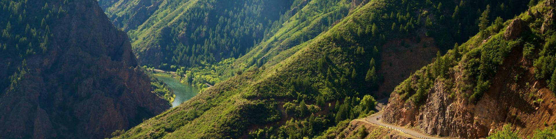 West Elk Loop which includes landscape views, a gorge or canyon and tranquil scenes