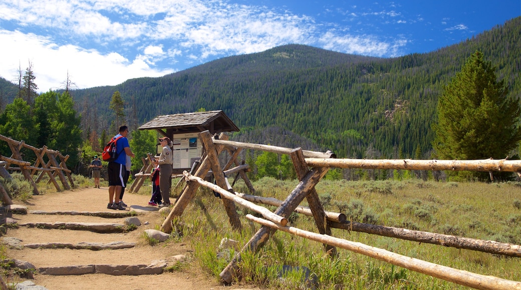 Estes Park featuring tranquil scenes as well as a small group of people