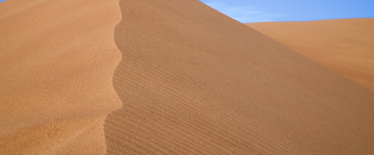 Great Sand Dunes National Park showing desert views