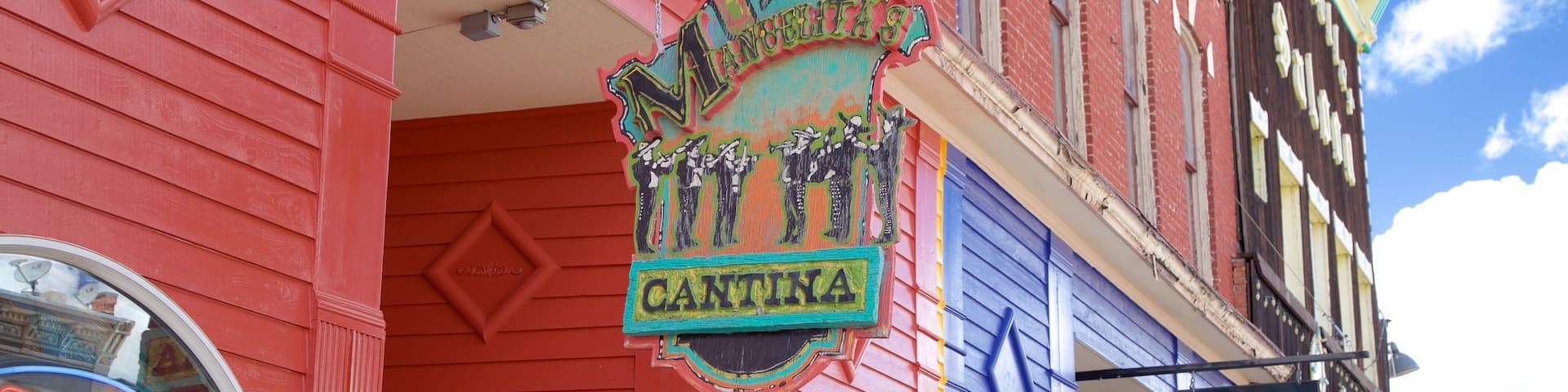 Leadville which includes signage