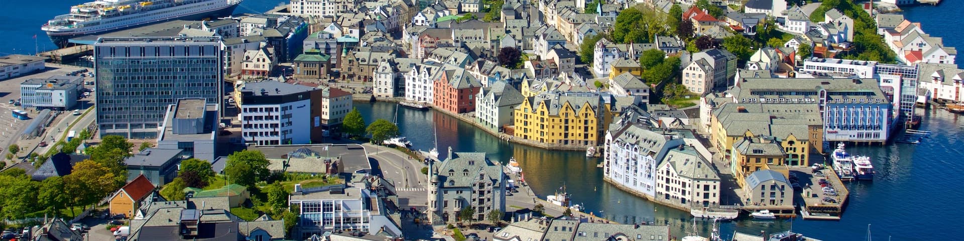Alesund - More og Romsdal featuring a river or creek and a city