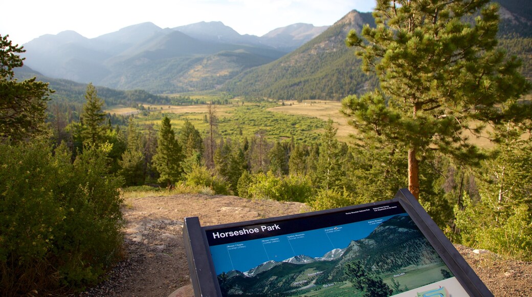 Horseshoe Park featuring tranquil scenes and signage