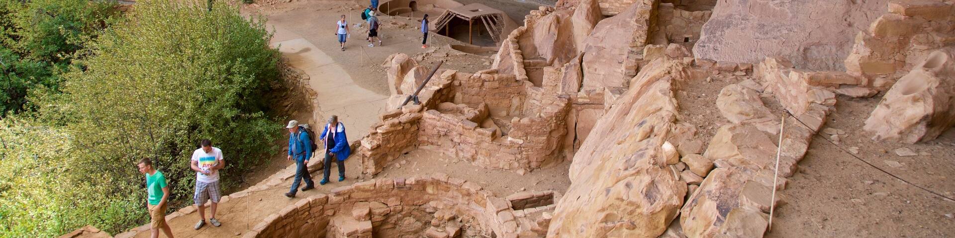 Step House Trail which includes heritage elements and a ruin as well as a small group of people