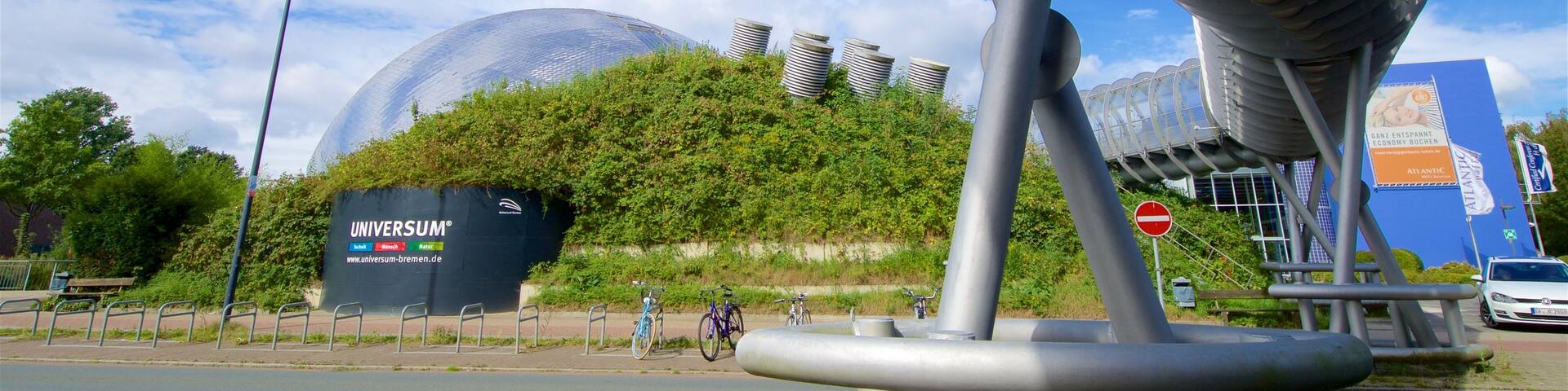 Universum Science Center which includes a bridge