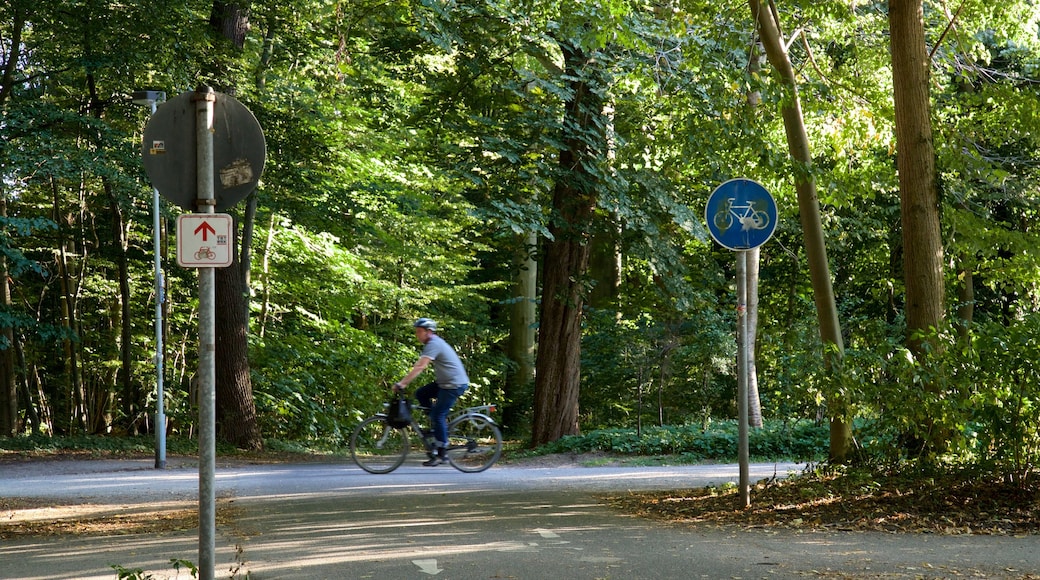 Eilenriede das einen Garten und Fahrradfahren